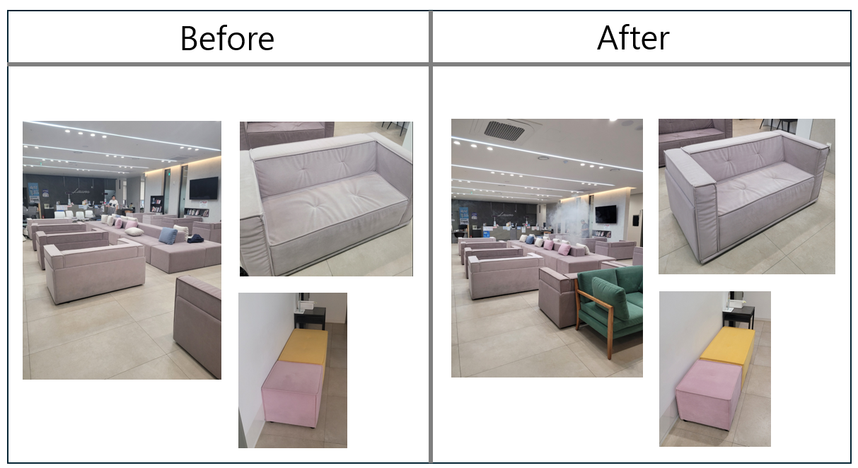 평택 산부인과 소파, 의자 세탁 케어